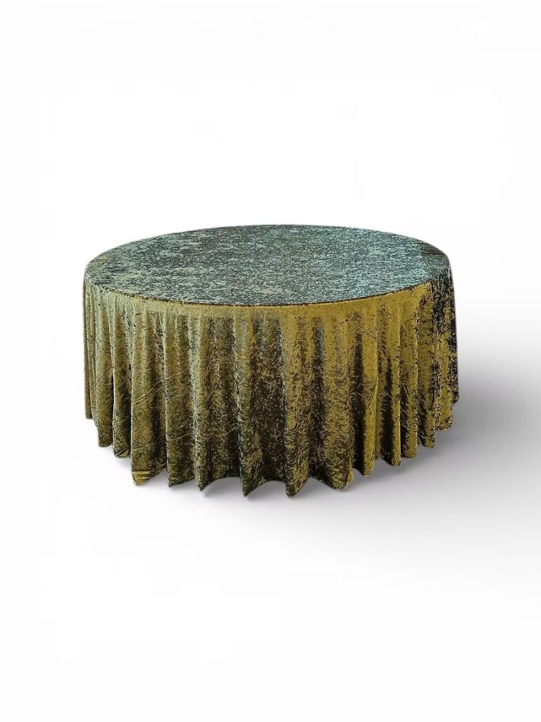 Velour tablecloth – green