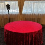 Velour tablecloth – red