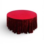 Velour tablecloth – red