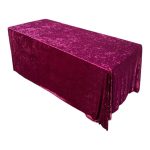 Rectangular velour tablecloth – bordo