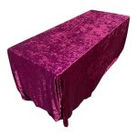 Rectangular velour tablecloth – bordo