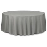 Dark gray tablecloth