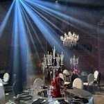 Dark gray tablecloth