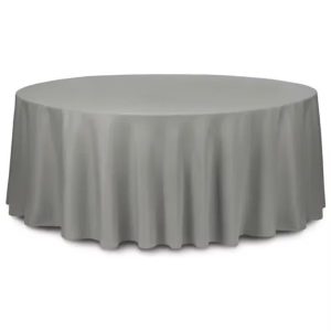 Dark gray tablecloth