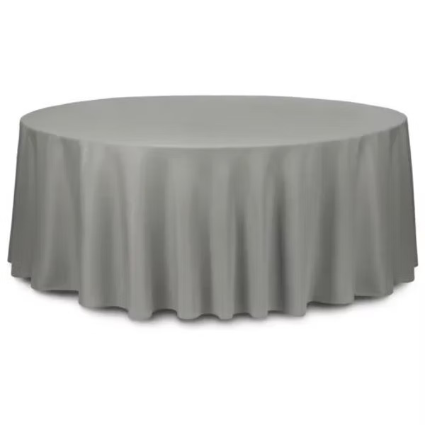 Dark gray tablecloth