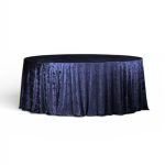 Velour tablecloth – dark blue