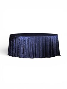 Velour tablecloth – dark blue