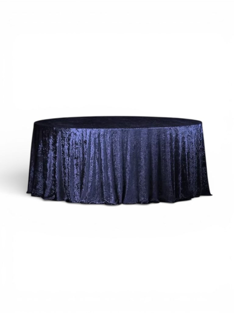Velour tablecloth – dark blue