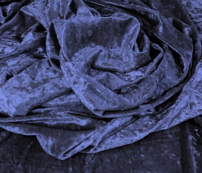 Velour tablecloth – dark blue