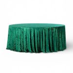Velour tablecloth – green