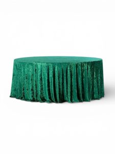Velour tablecloth – green