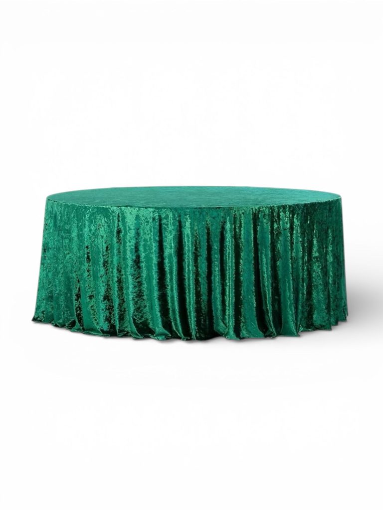 Velour tablecloth – green