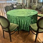 Velour tablecloth – green