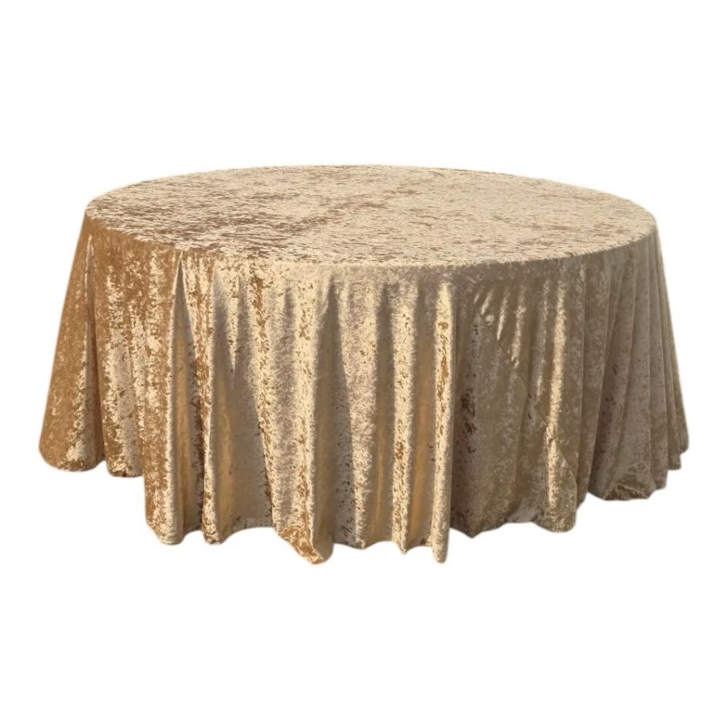 Velour tablecloth – gold
