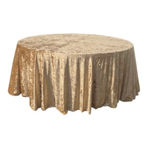 Velour tablecloth – gold