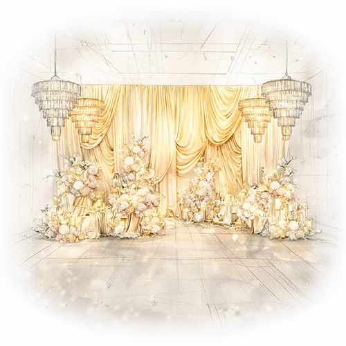 Wall design of the main or additional halls Styling 