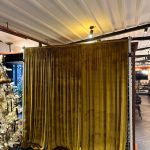 Drapery olive gold