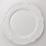 White dinner plate