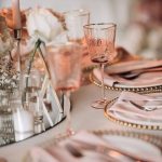 Glasses light pink with gold rim