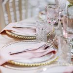 Glasses light pink with gold rim