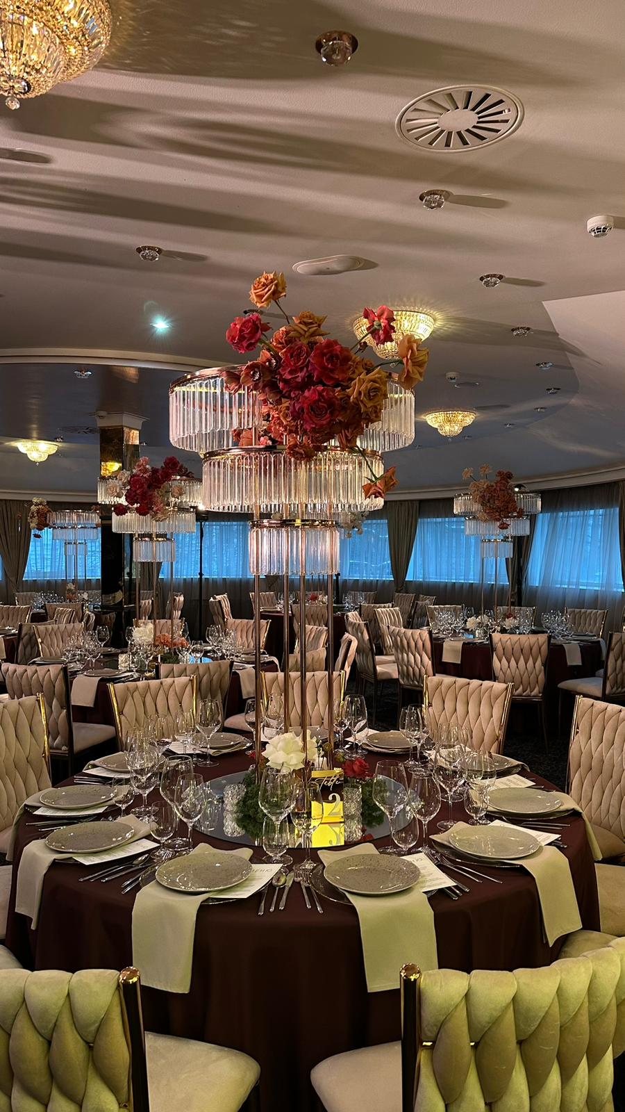 Golden chair with a beige pillow