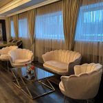 Lounge area double sofa beige