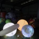 Inflatable planet – Saturn with a circle