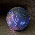 Inflatable galaxy purple planet