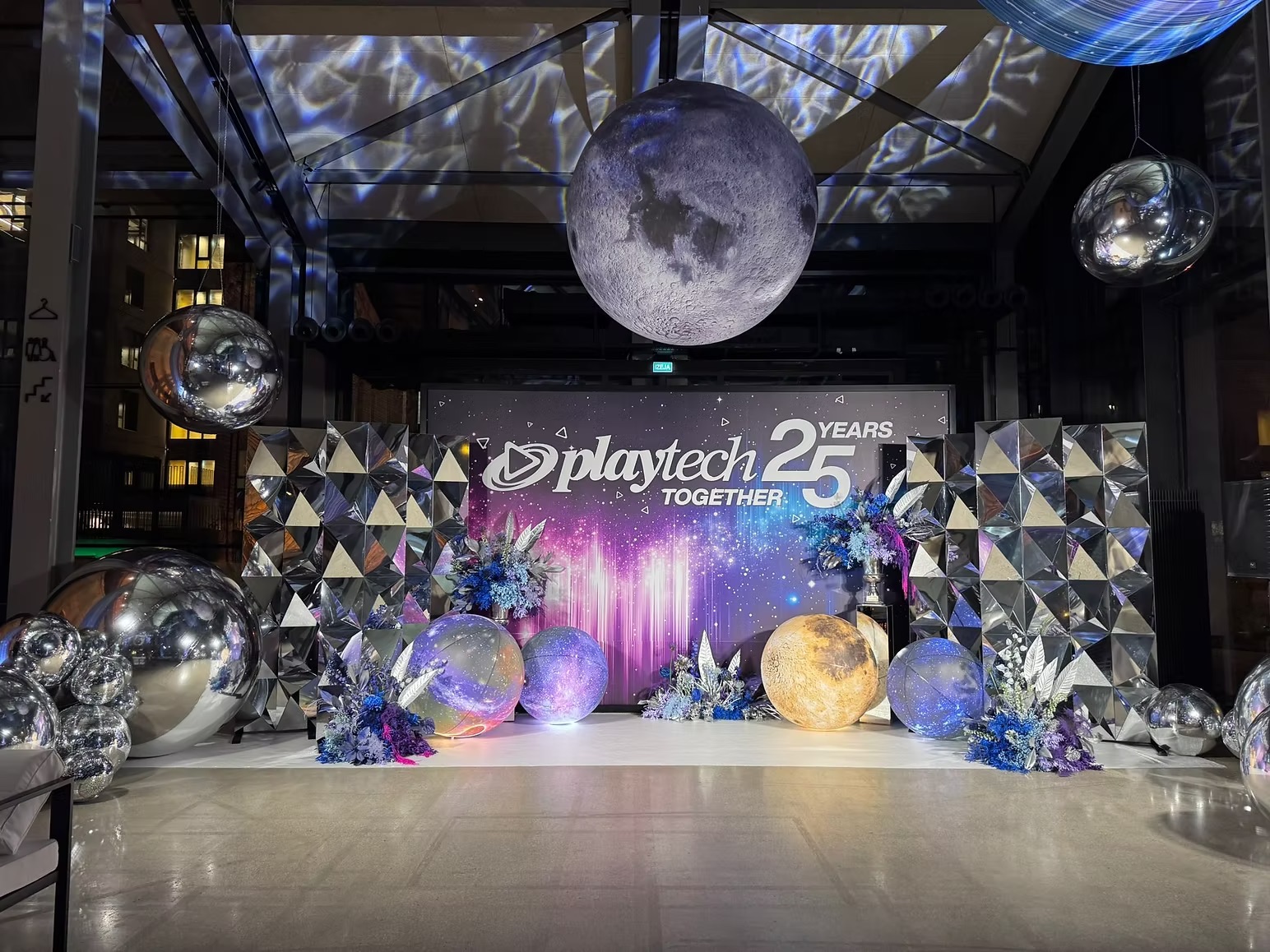 Inflatable galaxy blue planet