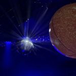 Inflatable orange mini planet