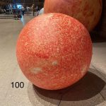 Inflatable orange mini planet