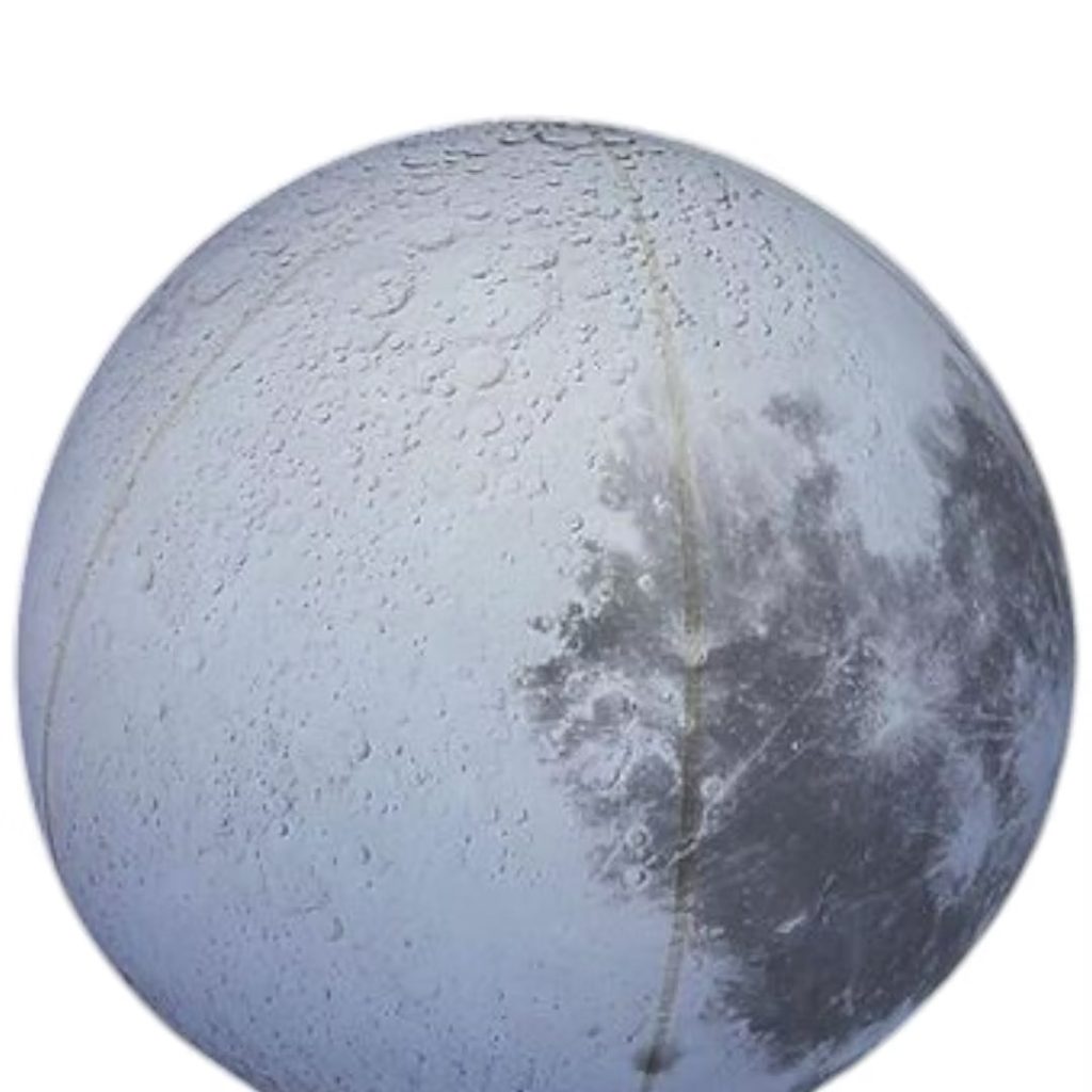 Inflatable gray planet