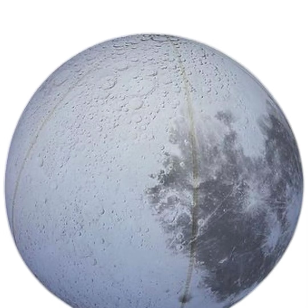 Inflatable gray planet