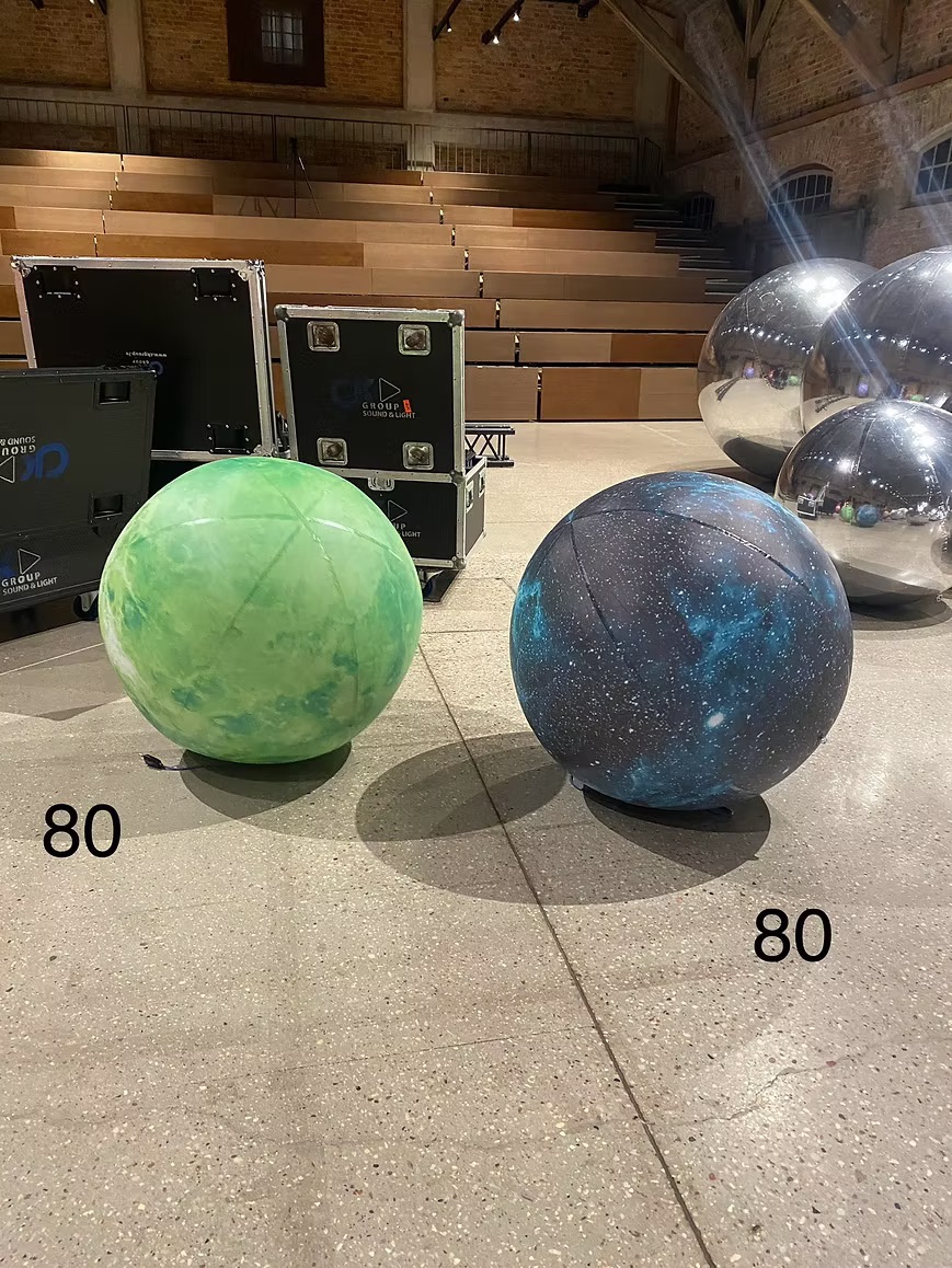 Inflatable green planet