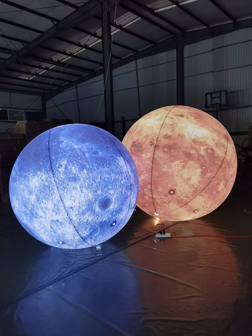 Inflatable blue planet