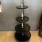 Silver dessert stand four-tiers