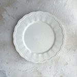 White charger plate