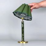 Green leg for table lamp