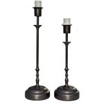 Dark silver leg for table lamp