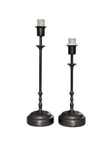 Dark silver leg for table lamp