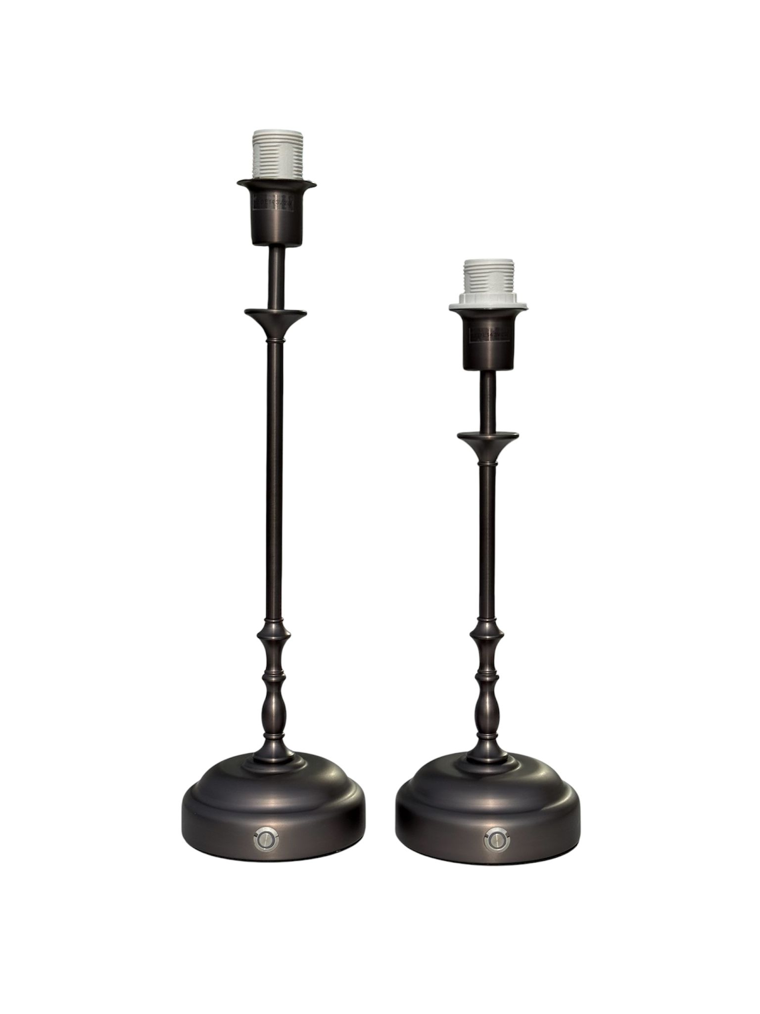 Dark silver leg for table lamp
