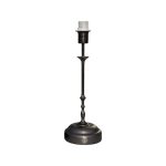Dark silver leg for table lamp