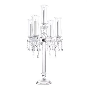 Transparent candle holders