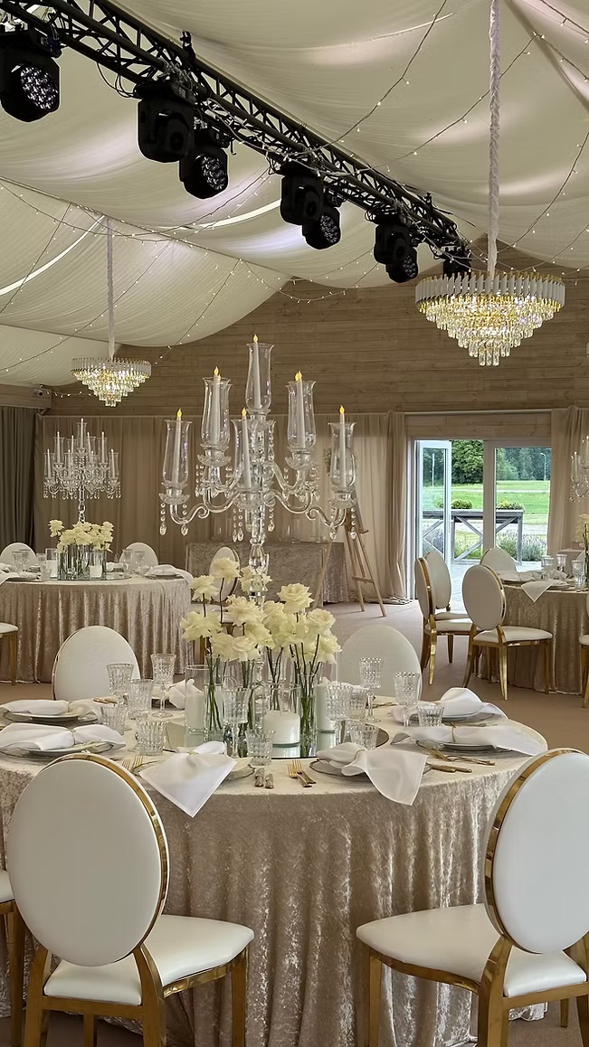 Transparent candle holders