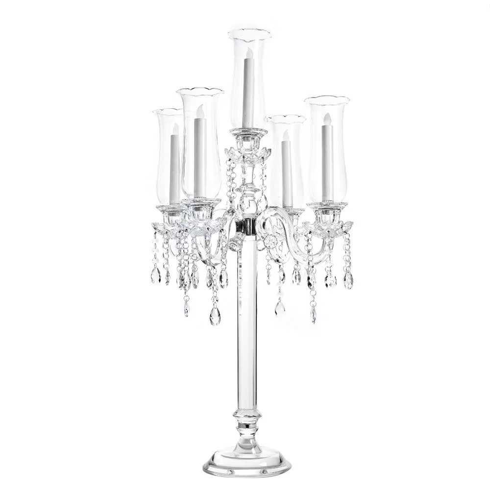 Transparent candle holders