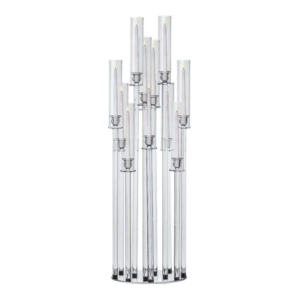 Transparent candle holders