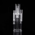 Transparent candle holders