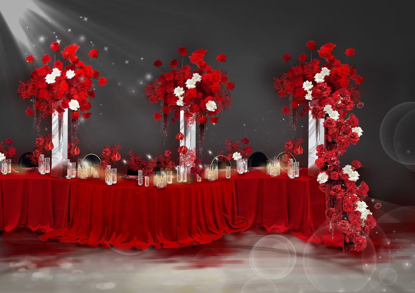 Snake-style corner table