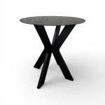 Table with dark glass