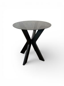 Table with dark glass
